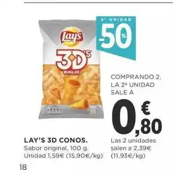 Supercor 2a Unidad -50% Lay's 3d Conos oferta