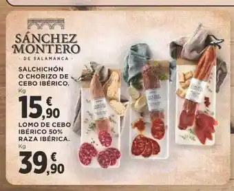 Supercor Salchichón O Chorizo De Cebo Ibérico Lomo De Cebo Ibérico 50% Raza Ibérica oferta