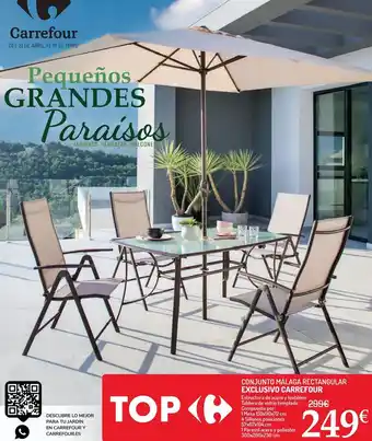 Carrefour Conjunto málaga rectangular exclusivo carrefour oferta