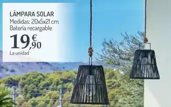 Carrefour Lámpara solar oferta