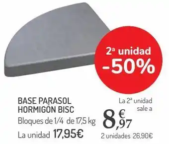 Carrefour Base parasol hormigón bisc oferta