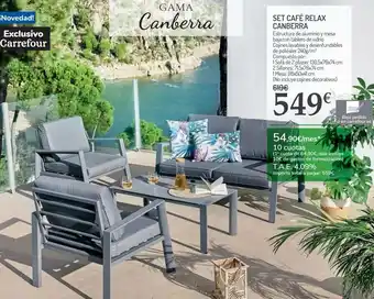 Carrefour Set café relax canberra oferta