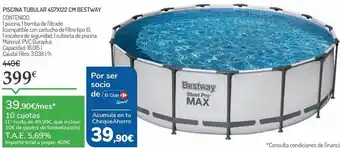 Carrefour Piscina tubular 457x122 cm bestway oferta