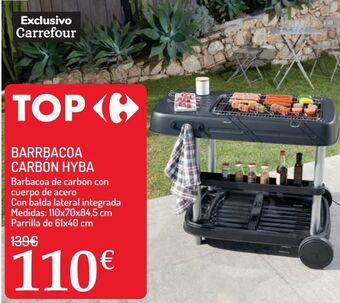 Carrefour Barbacoa carbón hyba oferta