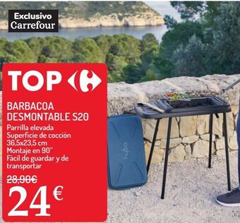 Carrefour Barbacoa desmontable s20 oferta