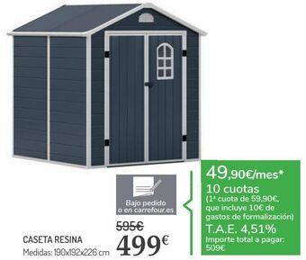 Carrefour Caseta resina oferta