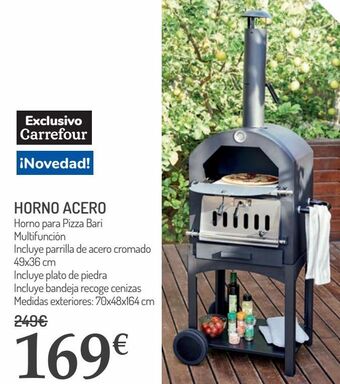 Carrefour Horno acero oferta