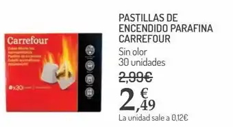 Carrefour Pastilla de encendido parafina carrefour oferta