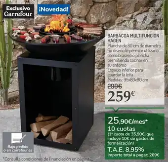 Carrefour Barbacoa multifunción hagen oferta
