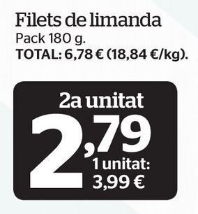 La Sirena Filetes de limanda oferta