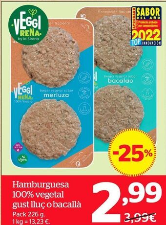 La Sirena Hamburguesas vegetales oferta