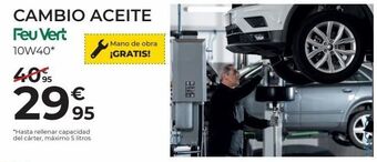 Feu Vert Cambio de aceite feuvert oferta