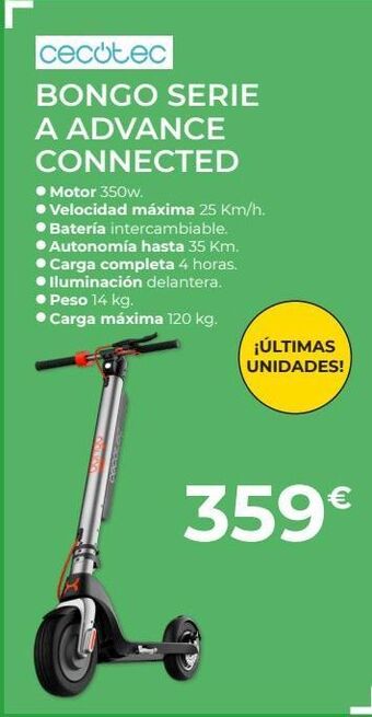 Feu Vert Patinete eléctrico cecotec oferta