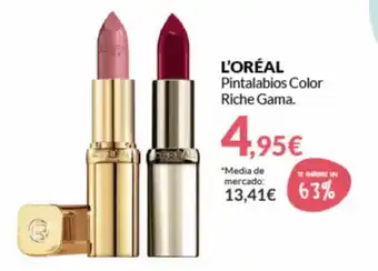 PrimaPrix L'oréal Pintalabios Color Riche Gama oferta