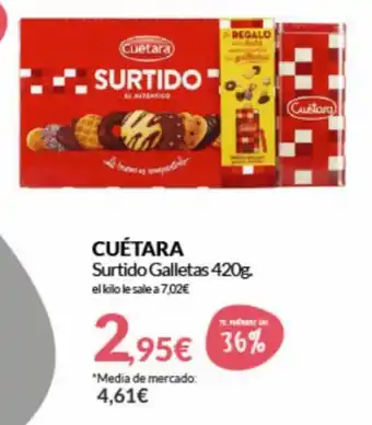 PrimaPrix Cuétara Surtido Galletas 420g oferta