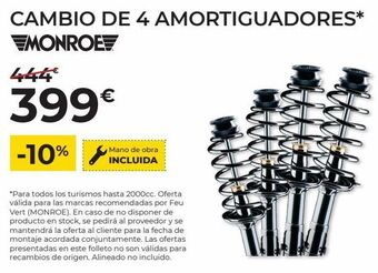 Feu Vert Amortiguadores monroe oferta