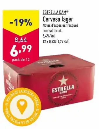 Estrella Dam Cervesa lager