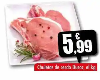 Unide Supermercados Chuletas De Cerdo Duroc oferta