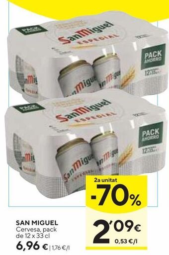 Caprabo Cerveza san miguel oferta
