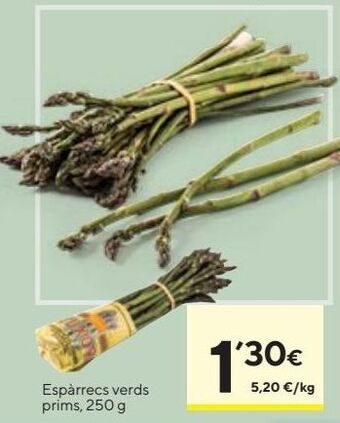 Caprabo Espárragos verdes oferta