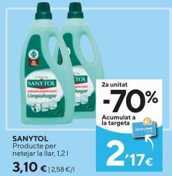Caprabo Limpiadores sanytol oferta