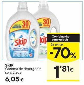 Caprabo Detergente líquido skip oferta