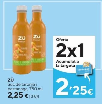 Caprabo Zumo zu premium oferta