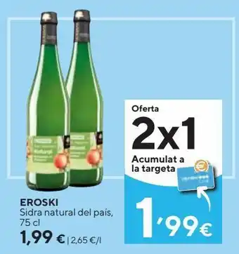 Caprabo Sidra eroski oferta