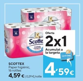Caprabo Papel higiénico scottex oferta