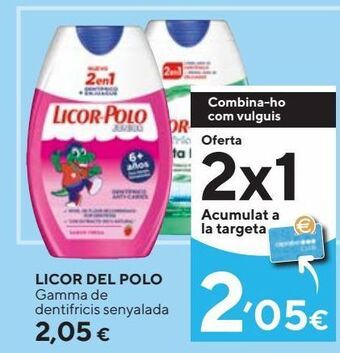 Caprabo Dentífrico licor del polo oferta