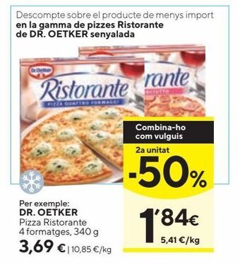 Caprabo Pizza dr oetker oferta