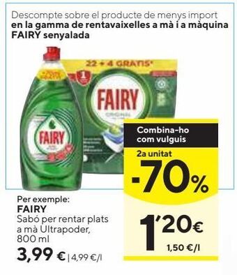 Caprabo Lavavajillas fairy oferta
