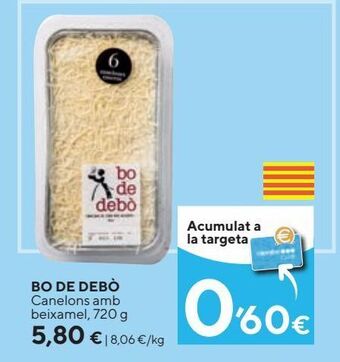 Caprabo Canelones bo de debò oferta