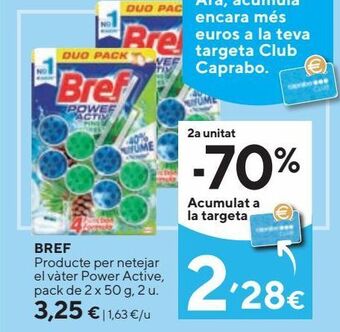 Caprabo Productos de limpieza bref oferta