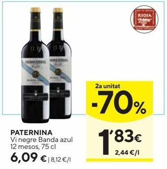 Caprabo Vino tinto paternina oferta