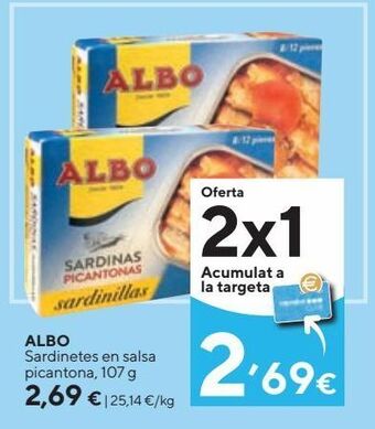Caprabo Sardinas albo oferta