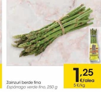 Eroski Espárrago verde fino oferta