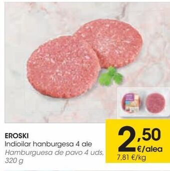 Eroski Eroski hamburguesa de pavo 4 uds oferta