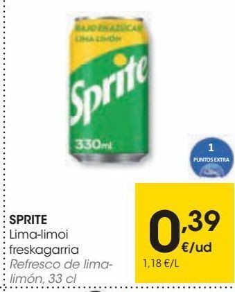 Eroski Sprite refresco de lima-limón oferta