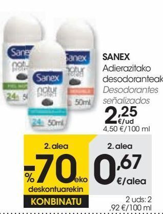 Eroski Sanex oferta