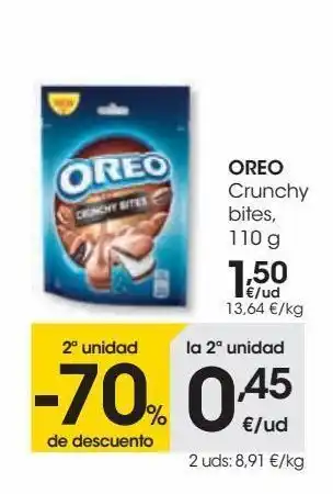 Eroski Oreo crunchy bites oferta