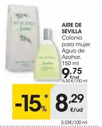 Eroski Aire de sevilla colonia para mujer agua de azahar oferta