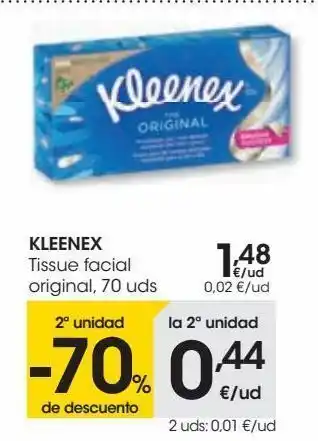 Eroski Kleenex tissue facial original oferta