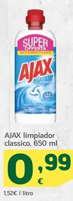 HiperDino Ajax limpiador clássico, 650 ml oferta