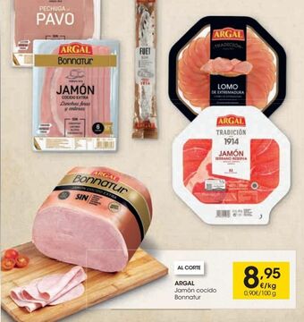 Eroski Argal jamón cocido bonnatur oferta