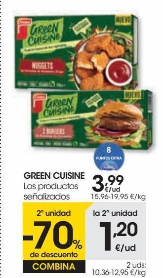 Eroski Green cuisine los productos señalizados oferta