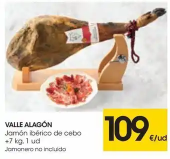 Eroski Valle alagón jamón ibérico de cebo + 7 kg oferta