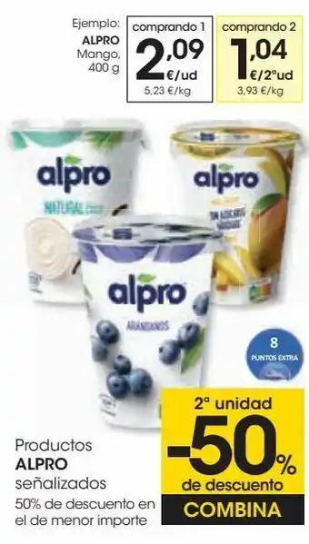 Eroski Productos alpro señalizados oferta