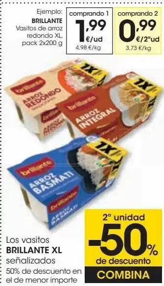 Eroski Los vasitos brillante xl señalizados oferta