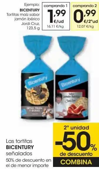 Las tortitas bicentury señalados